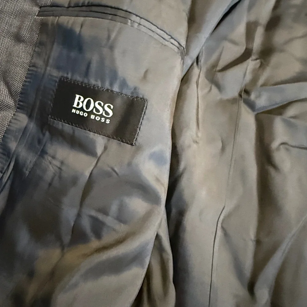 HUGO BOSS Wool Blend Suit Jacket Blazer Made‎ in USA Size 38R
